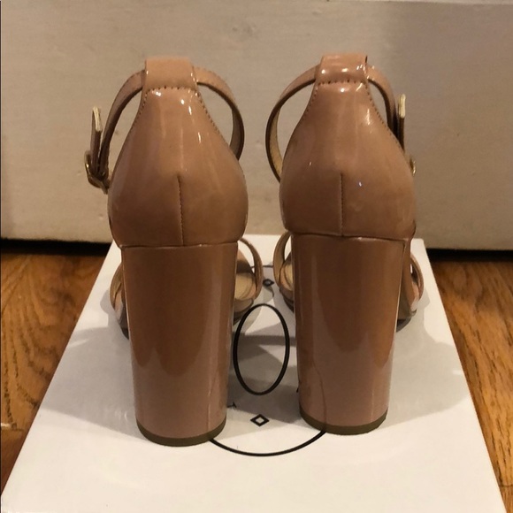 Steve Madden Carson Blush Patent Block Heel - Picture 3 of 4